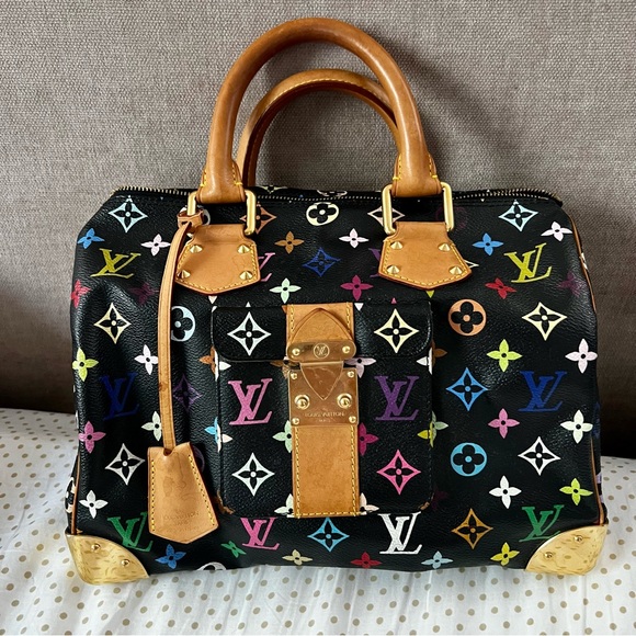 Louis Vuitton Handbags - Louis Vuitton Multicolore Takashi Murakami speedy noir